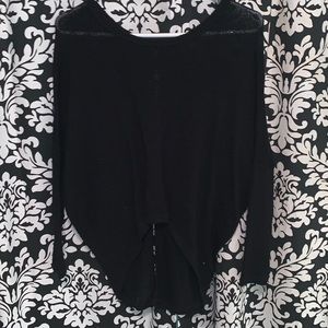 Long sleeved black sweater